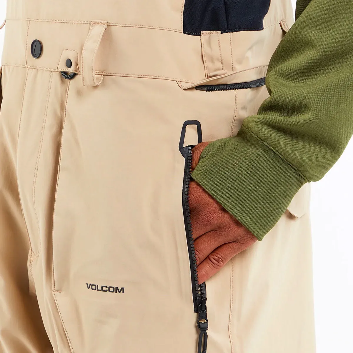 Volcom Rain Gore-Tex Bib Snow Pants Khakiest