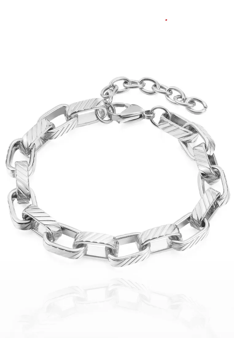 Wada Bold Square Link Chain Bracelet