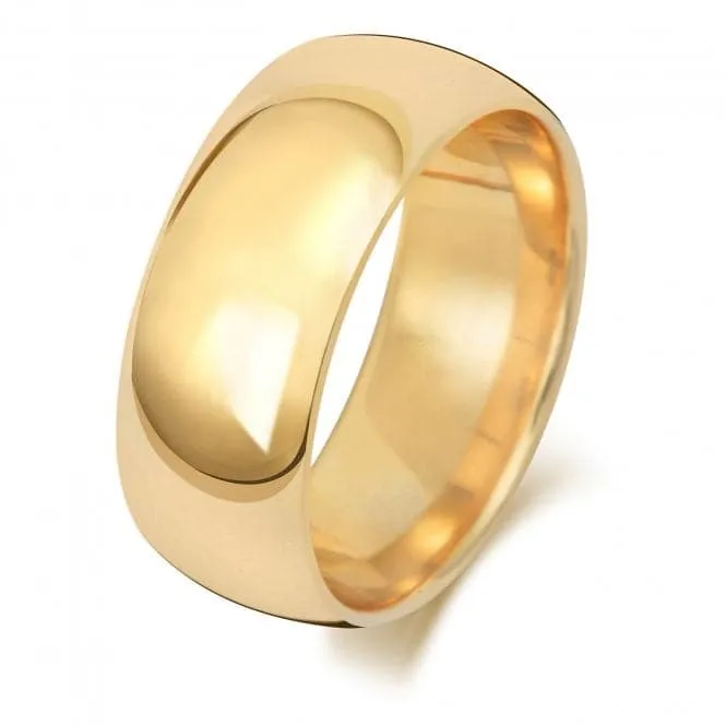 Wedding Band 9K Trad Court 8mm-1.5 Wedding  Ring W168M