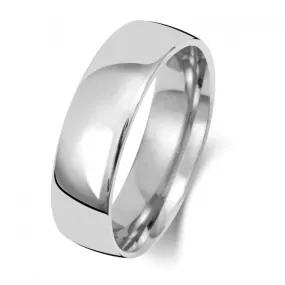 Wedding Band Platinum Slight Court 6mm-1.25 Wedding  Ring WP116L