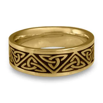 Wide Trinity Knot Wedding Ring in 18K Yellow Gold