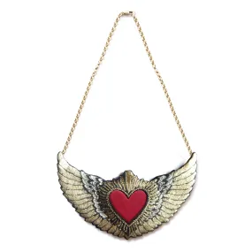 WINGED HEART . necklace