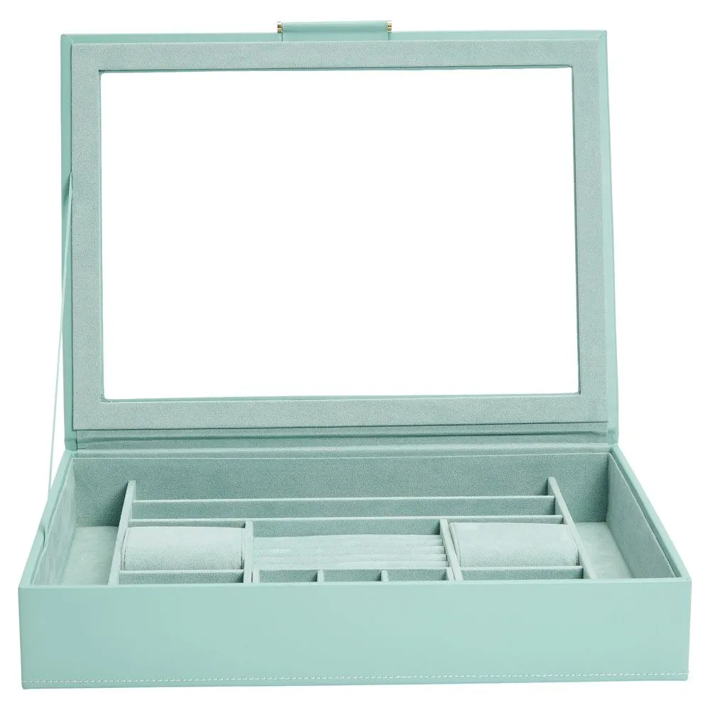 Wolf 1834 Sophia Jewelry Box With Window in Jade