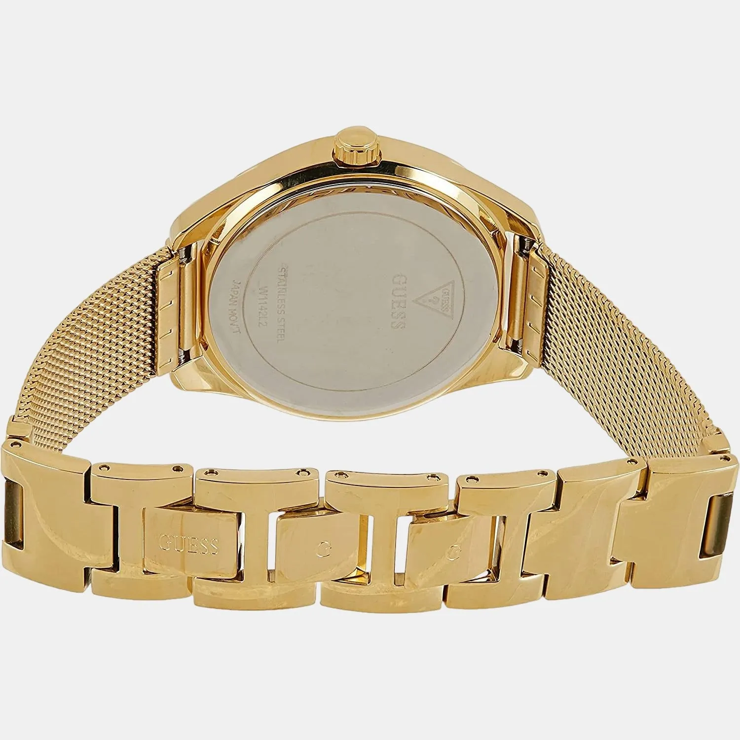 Women Gold Analog Stainless Steel Watch W1142L2