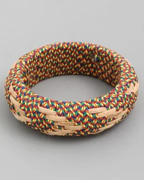 Wrapped Bamboo Bangle Bracelet