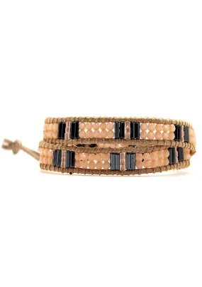 X Katie Soleil Harmony Double Wrap Beaded Bracelet