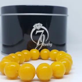 Yellow Beaded Jade