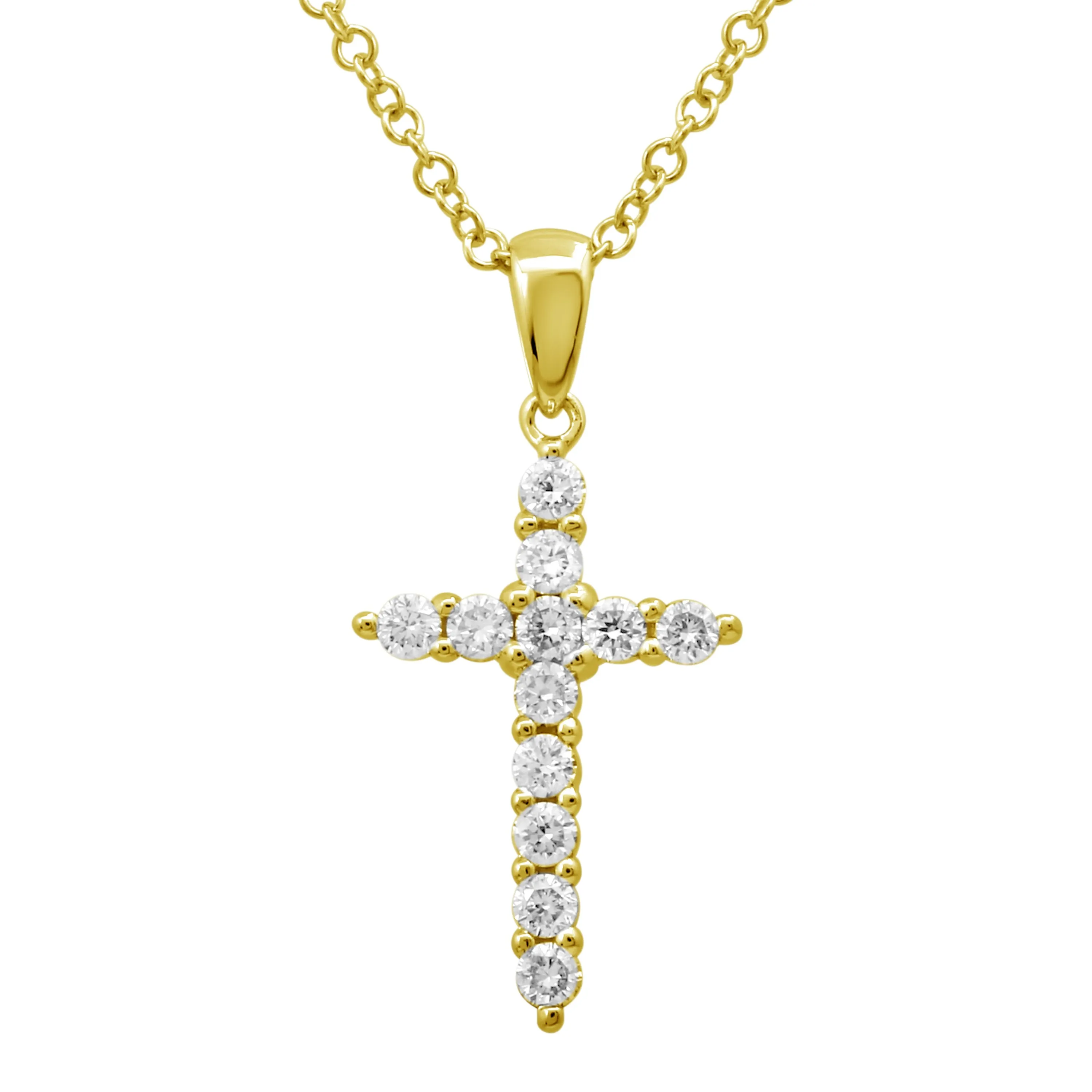 Yellow Cross Pendant