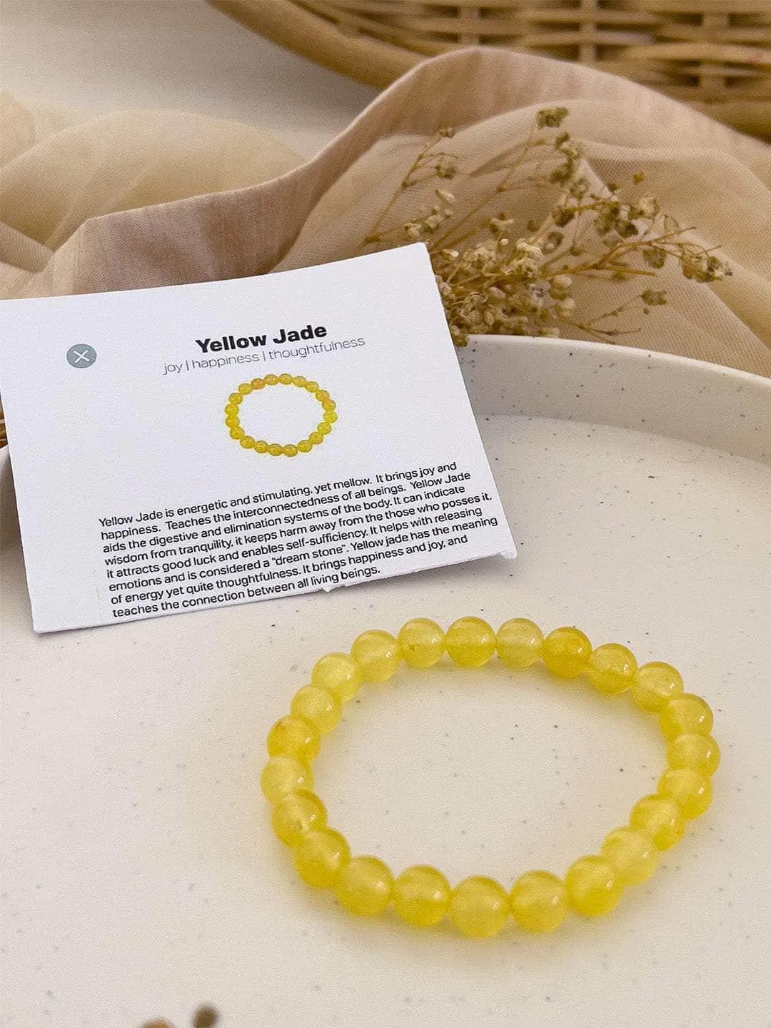 Yellow Jade Bracelet