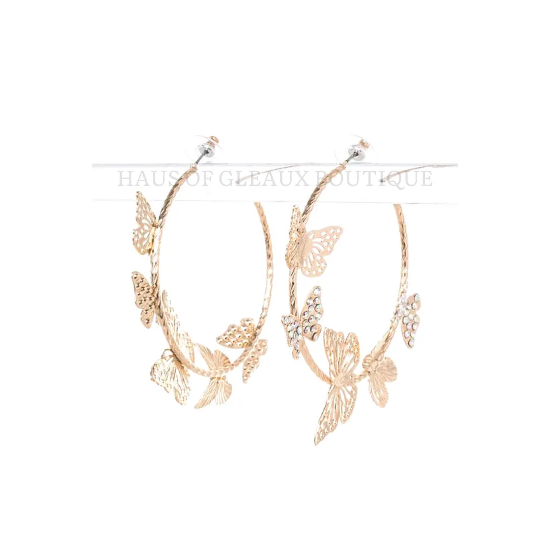 You Give Me Butterflies Butterfly Necklace Set